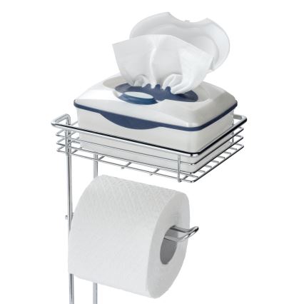 WENKO 24074800 - WC-paperiteline 16x59 cm kiiltävä kromi
