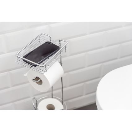 WENKO 24074800 - WC-paperiteline 16x59 cm kiiltävä kromi