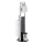 WENKO 24075800 - WC-setti RAVINA 20x707 cm ruostumaton teräs/hopea/musta
