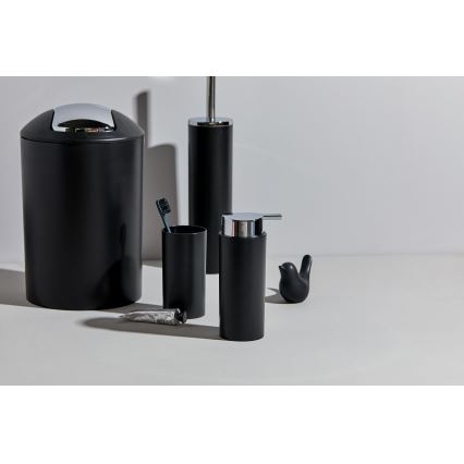 WENKO 24078800 - Sarja CALVO 6,5x13 cm musta/kiiltävä kromi