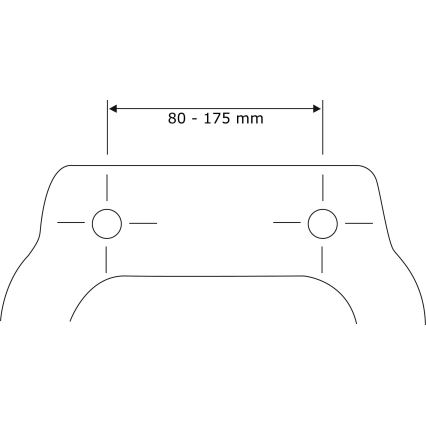 WENKO 24080800-WC istuinkansi TAVOLA 36,5x45 cm valkoinen/kiiltävä kromi