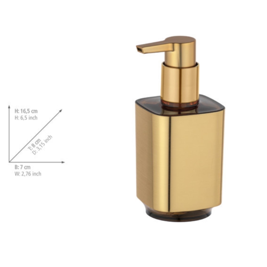WENKO 24161100 - Saippua-annostelija AURON 300 ml kullanvärinen