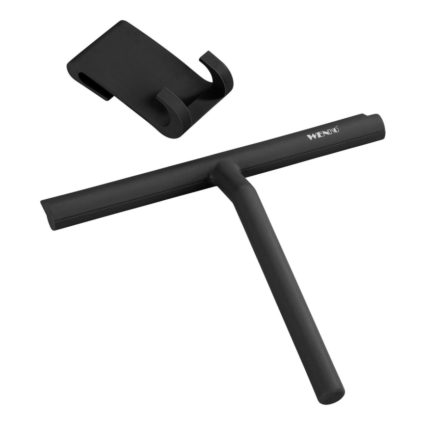 WENKO 24171100 - Suihkukaavin MOLA 21x24,5 cm ruostumaton teräs/musta