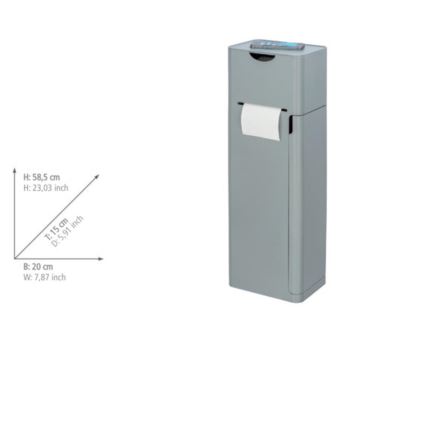 WENKO 24213100 - WC-harja IMON 20x58,5 cm harmaa