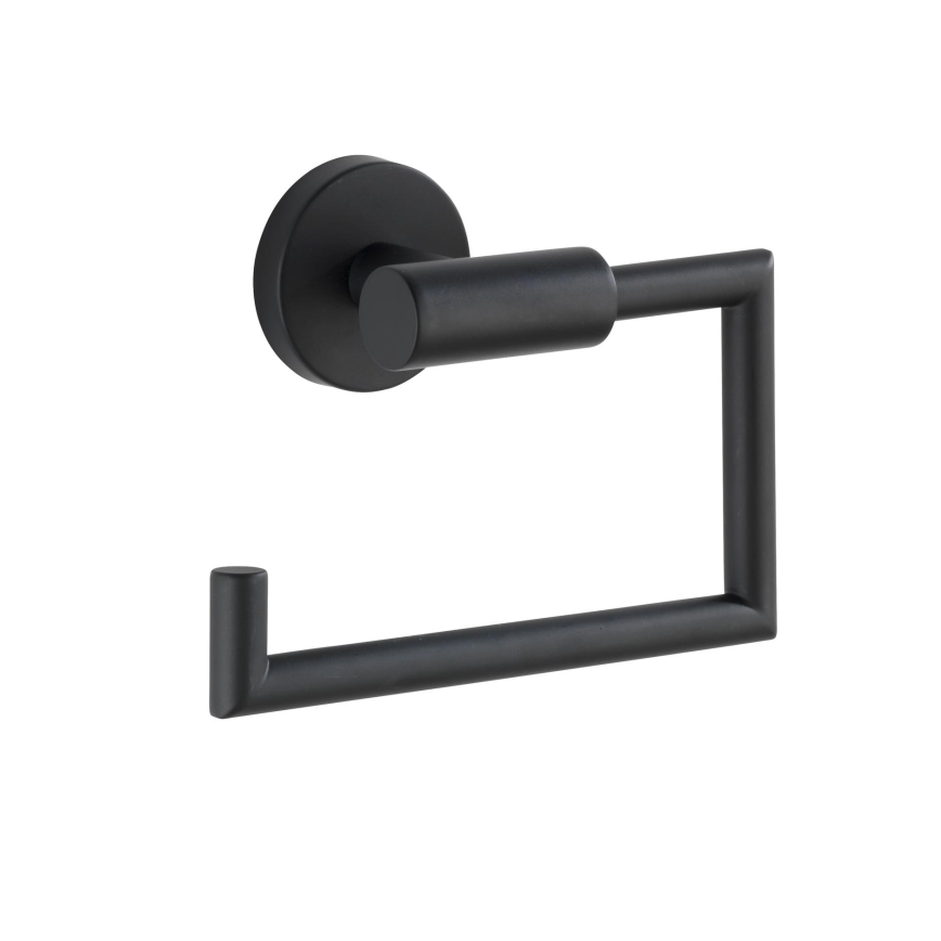 WENKO 24240100-BOSIO BLACK wc-paperiteline 15x10,5 cm ruostumatonta terästä/hopea