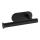 WENKO 24287100-WC-paperiteline TURBO-LOC OREA BLACK 16x7 cm ruostumaton teräs/musta