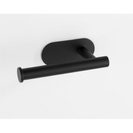 WENKO 24287100-WC-paperiteline TURBO-LOC OREA BLACK 16x7 cm ruostumaton teräs/musta