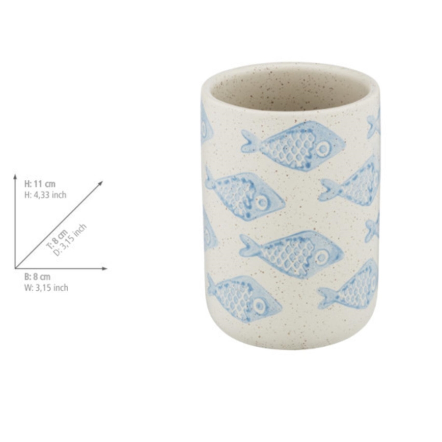 WENKO 24310100 - Lasi AQUAMARIN 8x11 cm beige