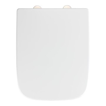 WENKO 24334100-WC-istuinkansi EXCLUSIVE 46,5x37 cm valkoinen/hopea