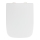 WENKO 24334100-WC-istuinkansi EXCLUSIVE 46,5x37 cm valkoinen/hopea
