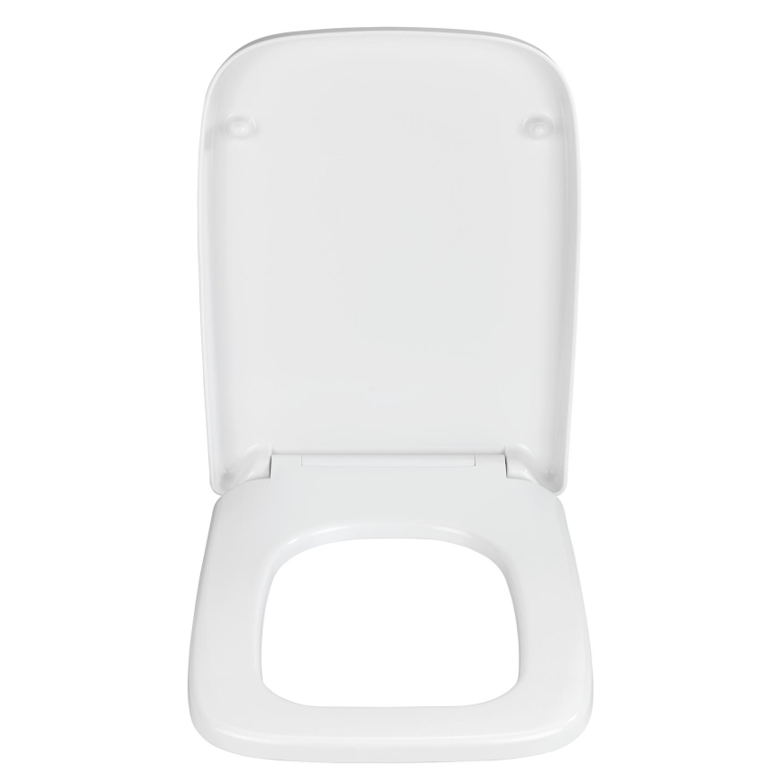 WENKO 24334100-WC-istuinkansi EXCLUSIVE 46,5x37 cm valkoinen/hopea