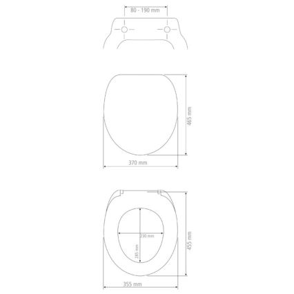WENKO 24334100-WC-istuinkansi EXCLUSIVE 46,5x37 cm valkoinen/hopea