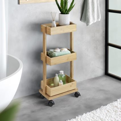 WENKO 24390100 - TORTONA-hylly 18x71,5 cm ruskea/musta