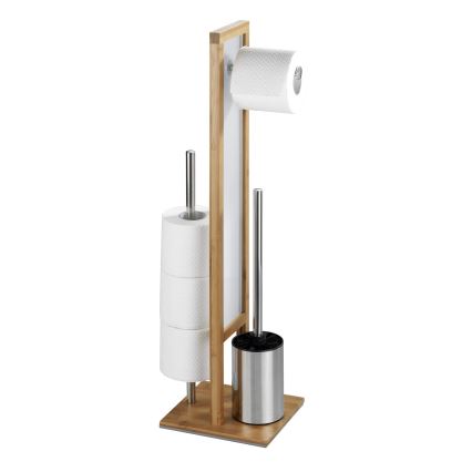 WENKO 24391100 - WC-harja RIVALTA 18x70 cm ruskea/valkoinen/musta