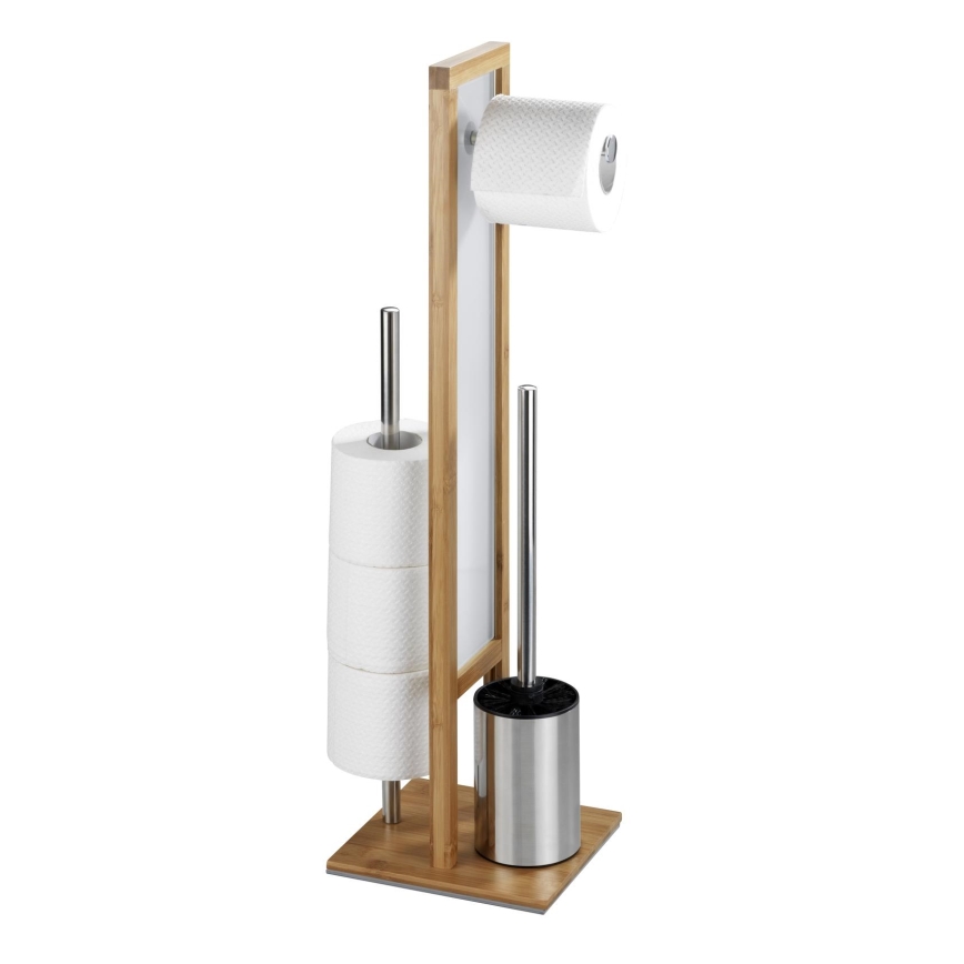 WENKO 24391100 - WC-harja RIVALTA 18x70 cm ruskea/valkoinen/musta