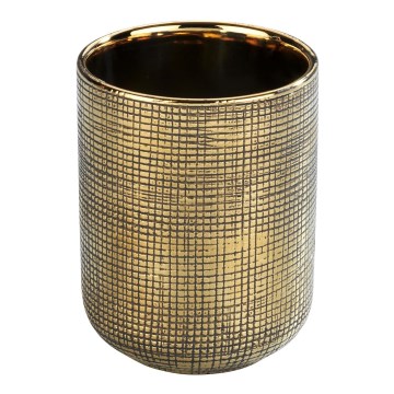 WENKO 24400100 - Hammasharjakuppi RIVARA 7,5x9,5 cm kultainen