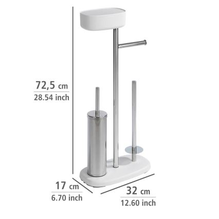 WENKO 24420100 - WC-setti RIVAZZA 17x72,5 cm valkoinen