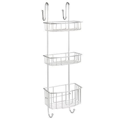 WENKO 24422100 - Hylly OLESI 22,5x70 cm ruostumaton teräs/hopeanvärinen