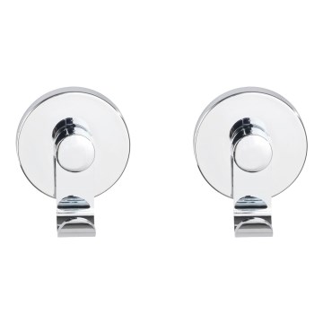WENKO 24466100 VACUUM-LOC -koukku 6 x 7 cm kiiltävä kromi