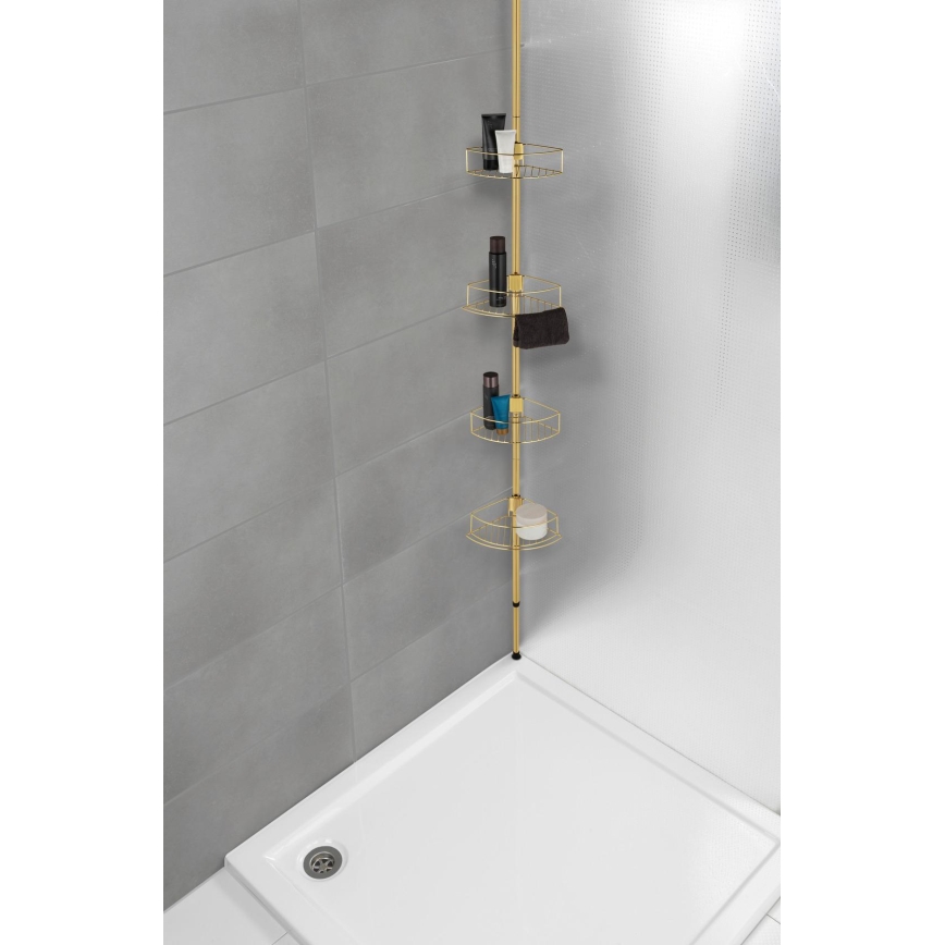 WENKO 24569100-DOLCEDO kulmahylly 31x275 cm kultainen