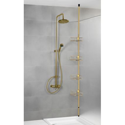WENKO 24569100-DOLCEDO kulmahylly 31x275 cm kultainen