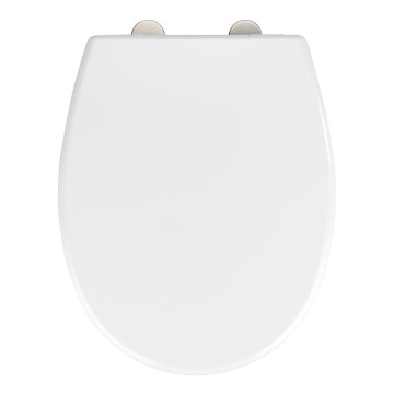 WENKO 24571100-WC istuinkansi VORNO NEO 46x37 cm valkoinen/hopea