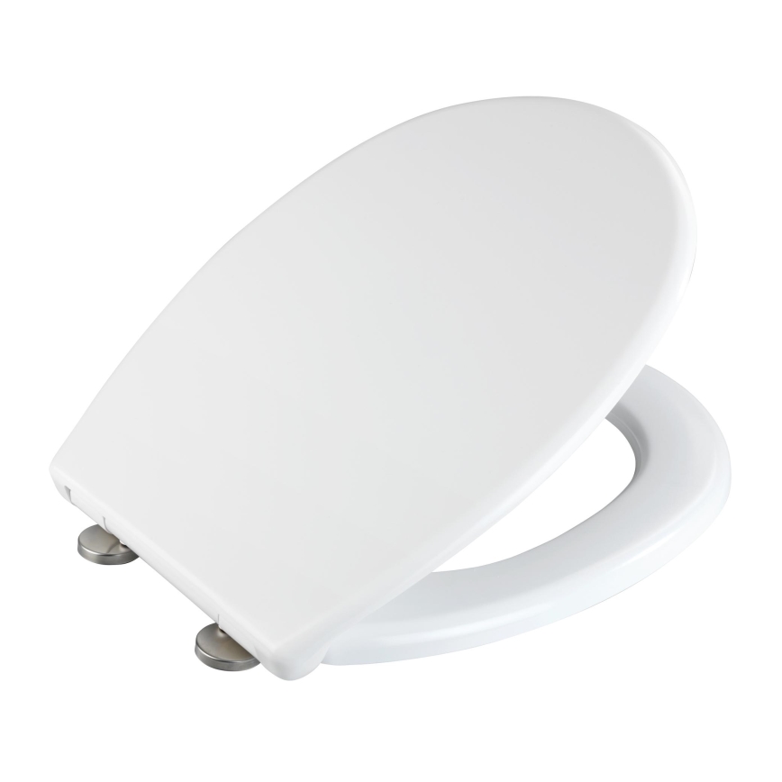 WENKO 24571100-WC istuinkansi VORNO NEO 46x37 cm valkoinen/hopea