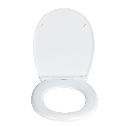 WENKO 24571100-WC istuinkansi VORNO NEO 46x37 cm valkoinen/hopea