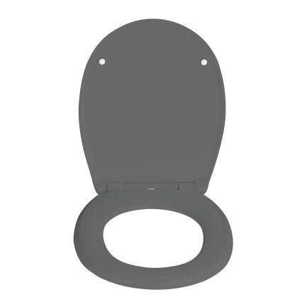 WENKO 24572100-WC WC-istuinkansi VORNO NEO 46x37 cm harmaa/hopea