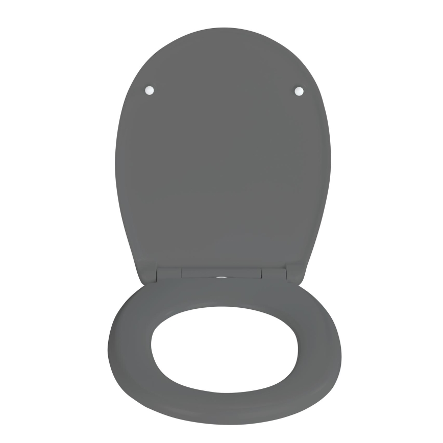 WENKO 24572100-WC WC-istuinkansi VORNO NEO 46x37 cm harmaa/hopea