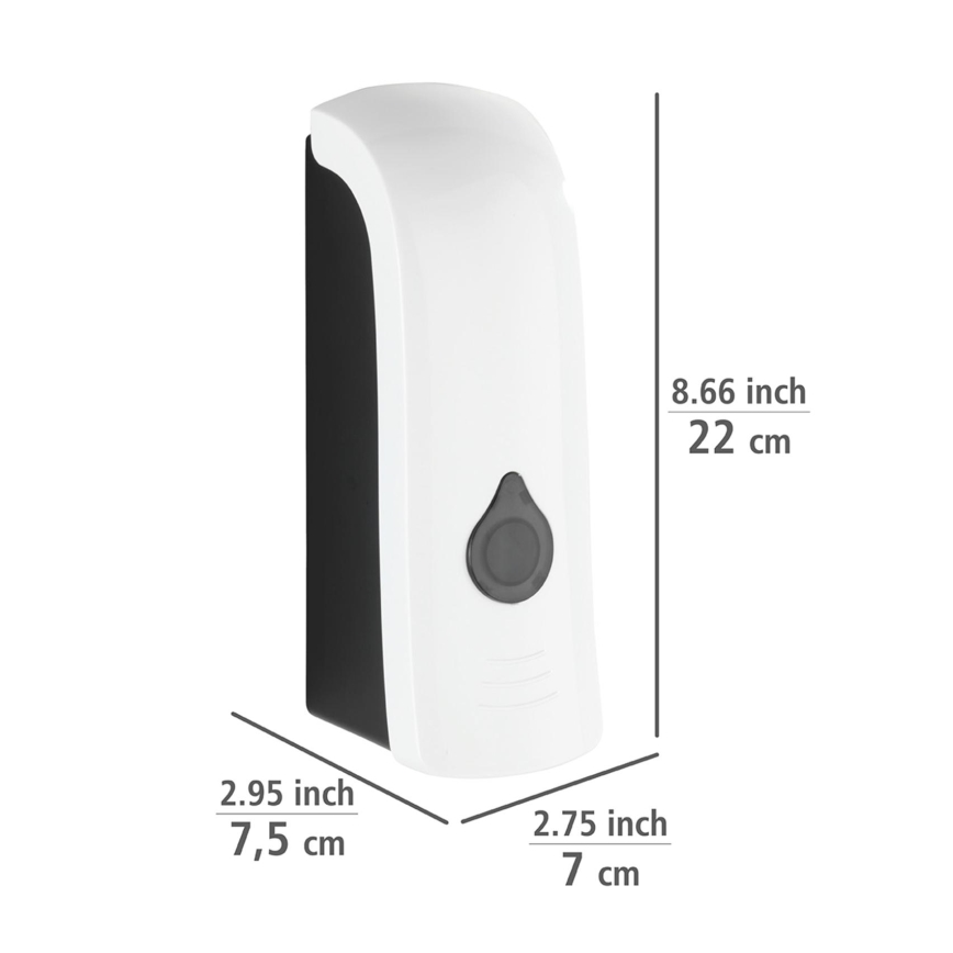 WENKO 24588100 - RANERA-saippua-annostelija 740 ml valkoinen/musta