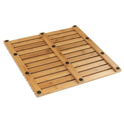 WENKO 24610100 - BAMBUSA-matto 50x50 cm ruskea