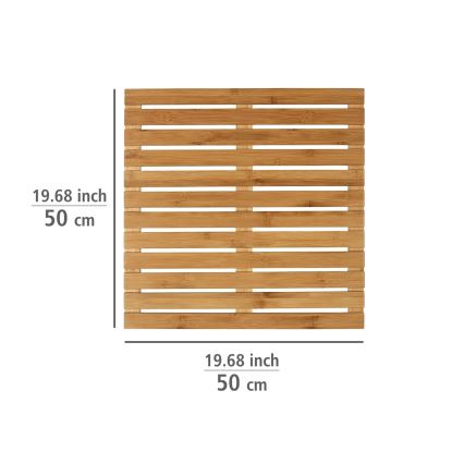 WENKO 24610100 - BAMBUSA-matto 50x50 cm ruskea