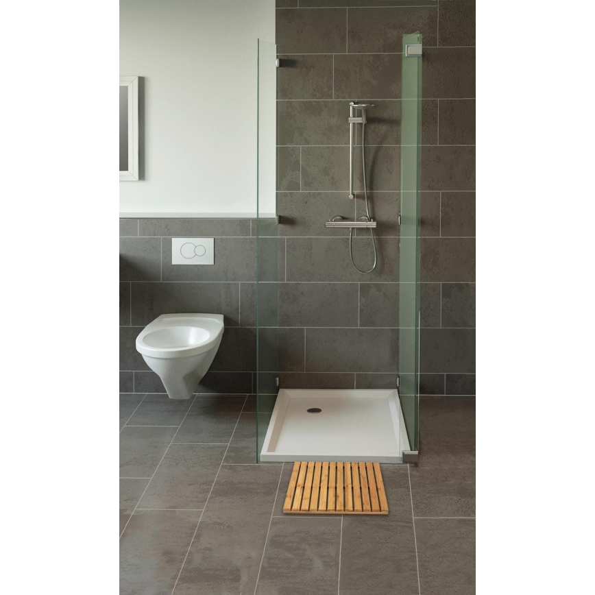 WENKO 24610100 - BAMBUSA-matto 50x50 cm ruskea
