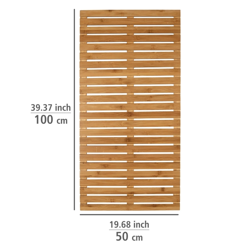 WENKO 24611100 - BAMBUSA-ovimatto 100x50 cm ruskea