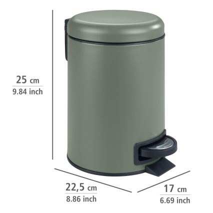 WENKO 24636100 - LEMAN-kori 17x25 cm vihreä/musta