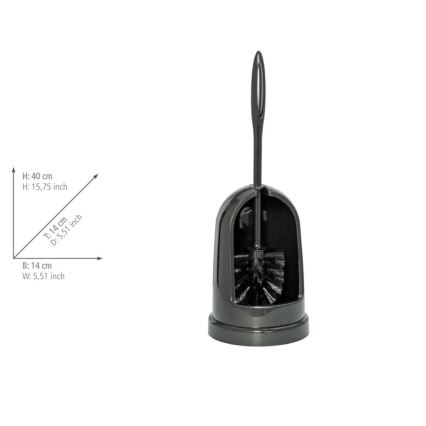 WENKO 24637100 - WC-harja STANDARD 14x40 cm musta