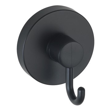 WENKO 24730100 - VACUUM-LOC pyöreä koukku, musta, 6x6,7 cm