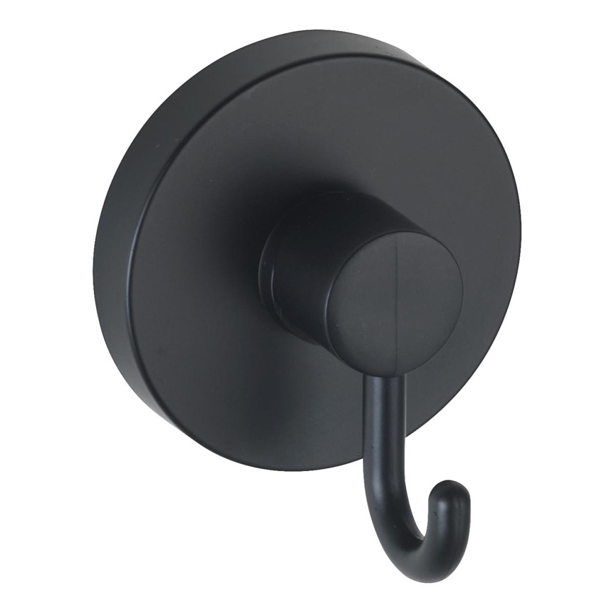 WENKO 24730100 - VACUUM-LOC pyöreä koukku, musta, 6x6,7 cm
