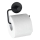 WENKO 24738100-WC-paperiteline VACUUM-LOC RUND SCHW 13,5x10,5 cm musta