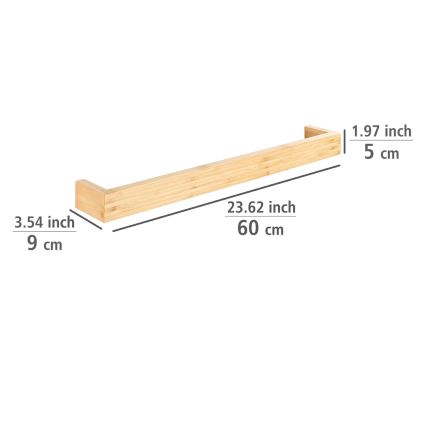 WENKO 24742100 - Pyyheteline BAMBUSA 60x9 cm ruskea