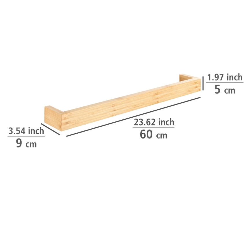 WENKO 24742100 - Pyyheteline BAMBUSA 60x9 cm ruskea