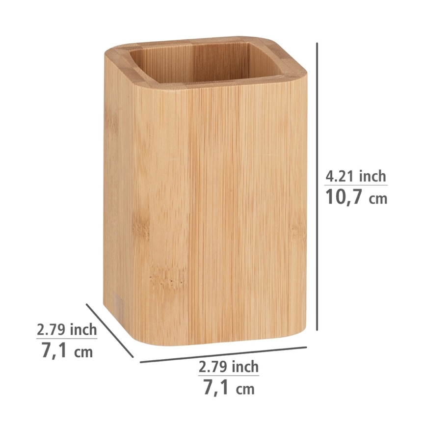 WENKO 24746100 - BAMBUSA-kuppi 7,1 x 10,7 cm, ruskea
