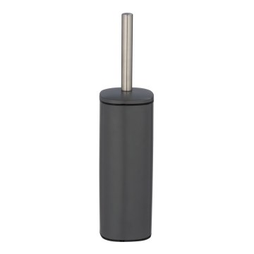 WENKO 24777100 - WC-setti ALASSIO 9,3x39,2 cm ruostumaton teräs/harmaa