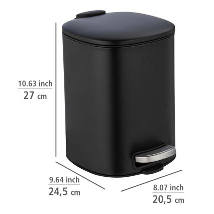 WENKO 24781100 - ALASSIO-kori 20,5 x 27 cm musta