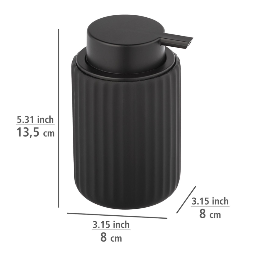 WENKO 24804100 - Saippuapumppu BELLUNO 8x13,5 cm musta