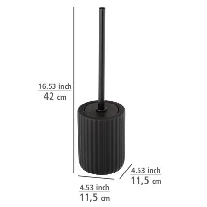 WENKO 24805100 - WC-harja BELLUNO 11,5 x 42 cm musta