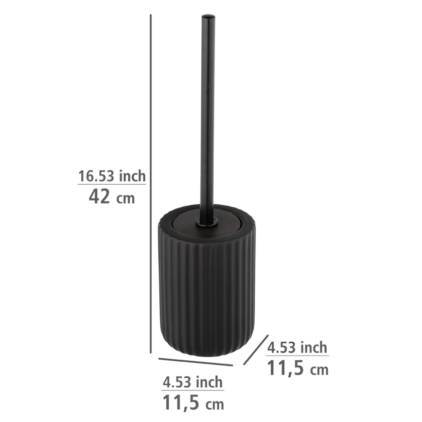 WENKO 24805100 - WC-harja BELLUNO 11,5 x 42 cm musta