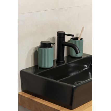 WENKO 24807100 - Saippua-annostelija BELLUNO 8x13,5 cm vihreä/musta