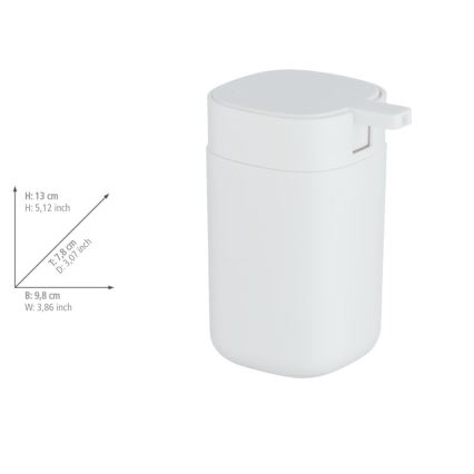 WENKO 24829100 - Saippua-annostelija DAVOS 350 ml valkoinen